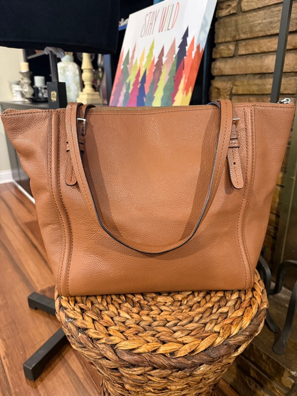 kate spade Leather Tote in Saddle Tan with Tassels - Picture 6 of 16